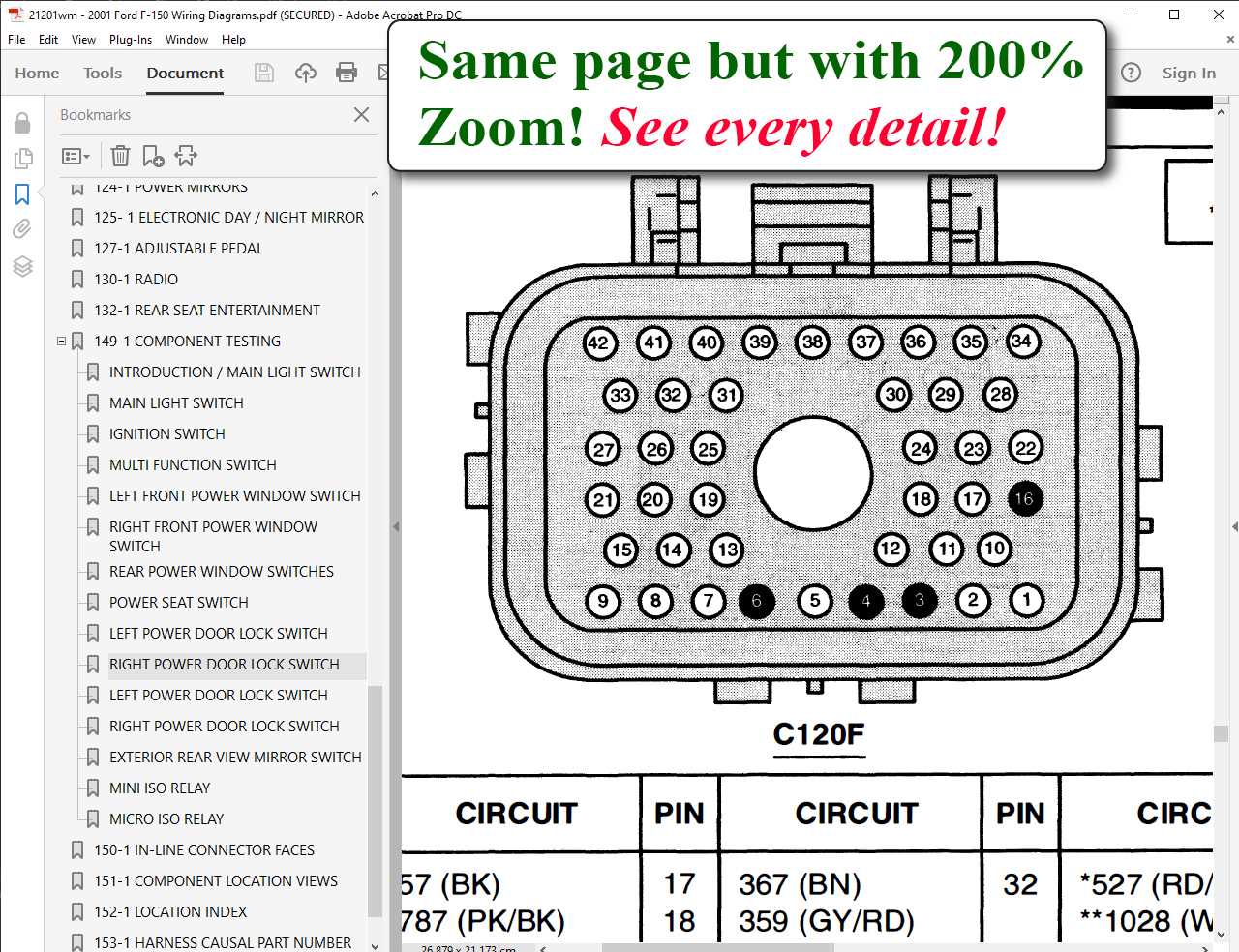 2001 ford f150 radio wiring diagram