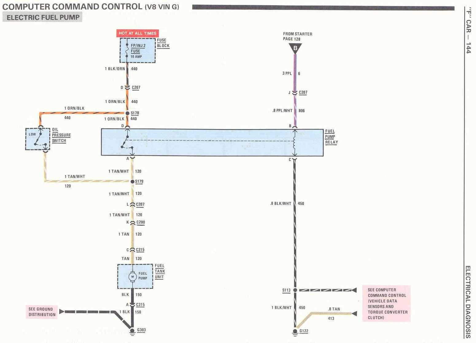 wiring diagram for electric fuel pump