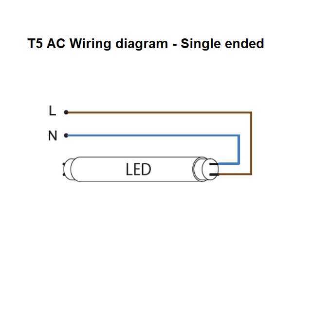 single ended led tube wiring diagram