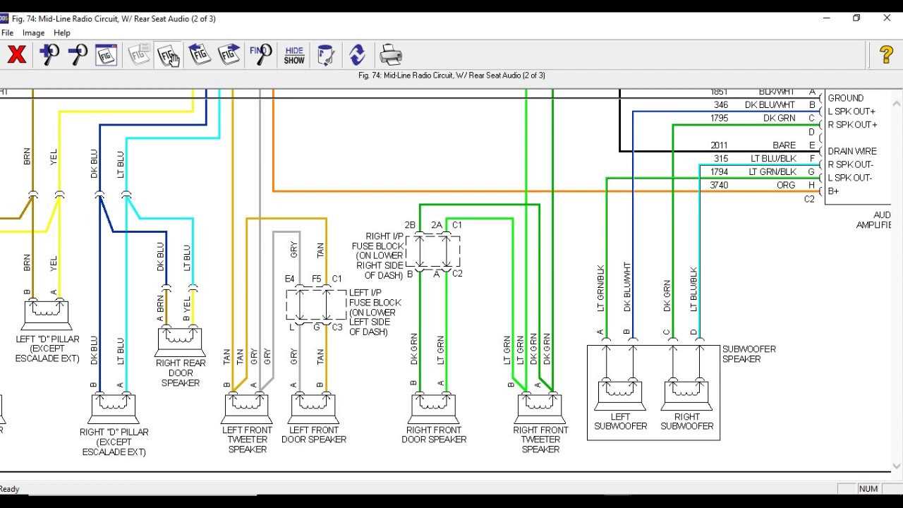 radio wiring cadillac bose amp wiring diagram