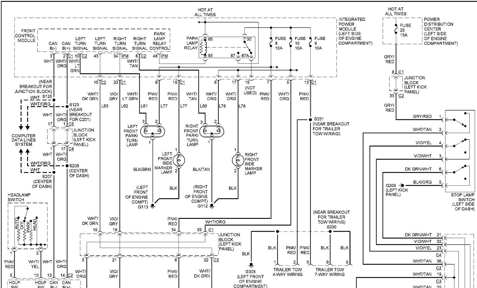2000 dodge dakota radio wiring diagram