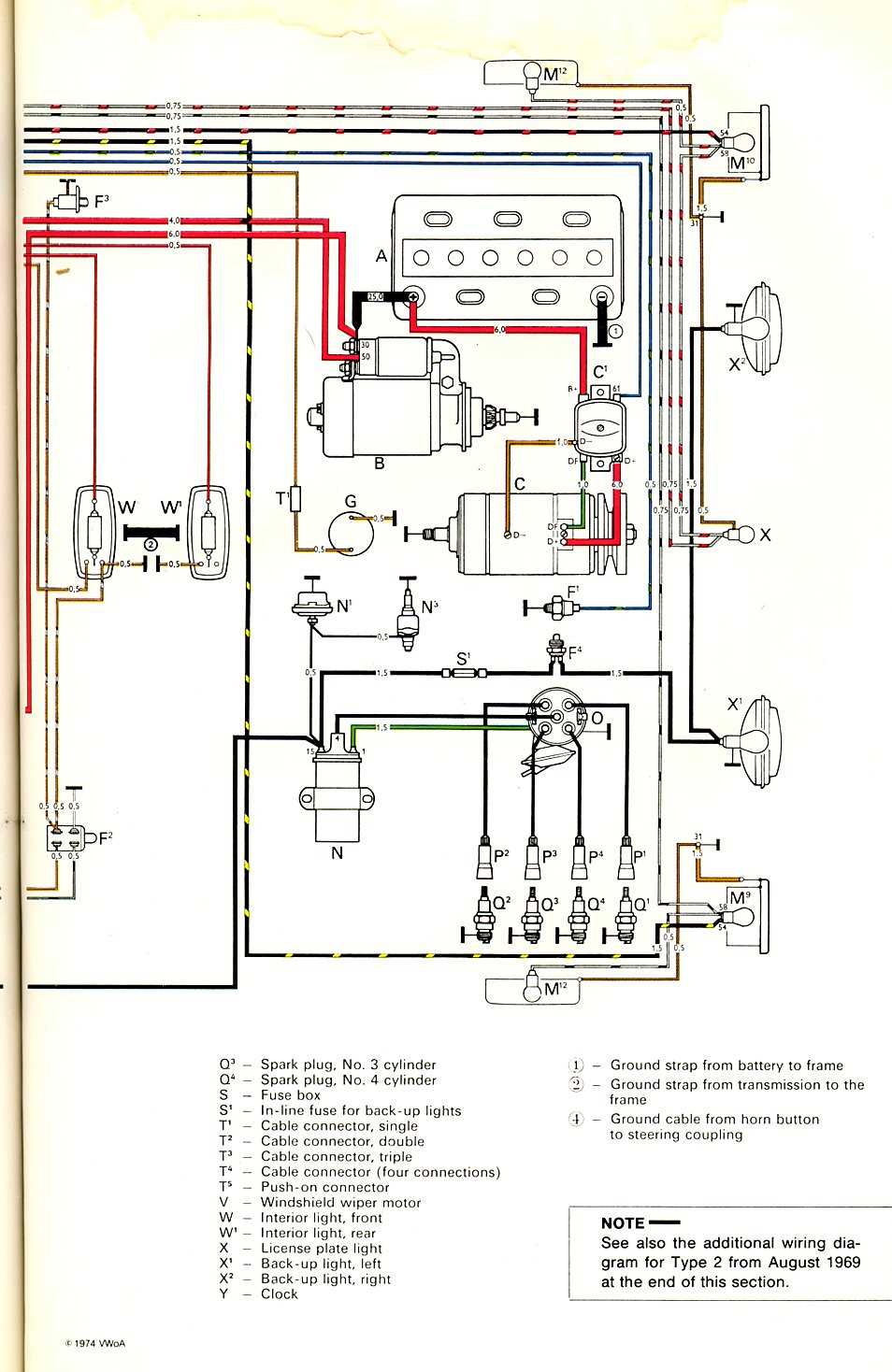 volkswagen alternator wiring diagram