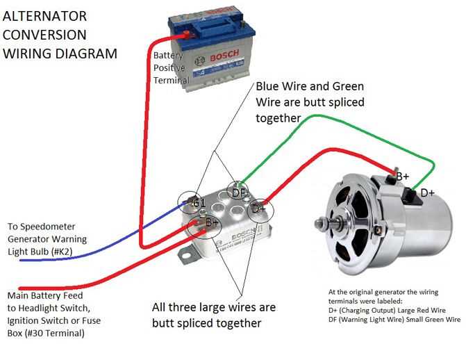 volkswagen alternator wiring diagram