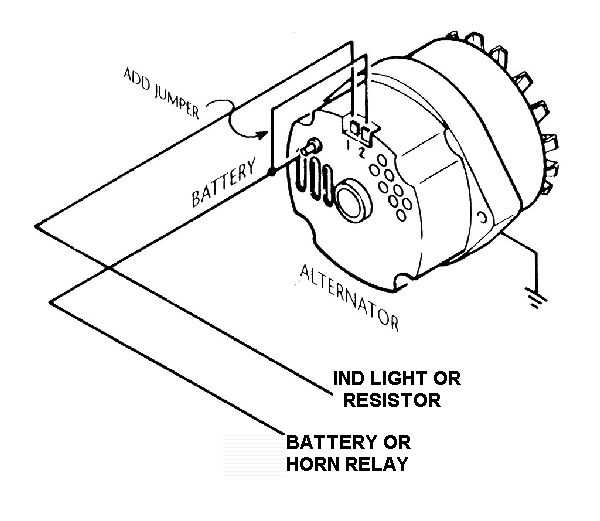 delco 1 wire alternator wiring diagram