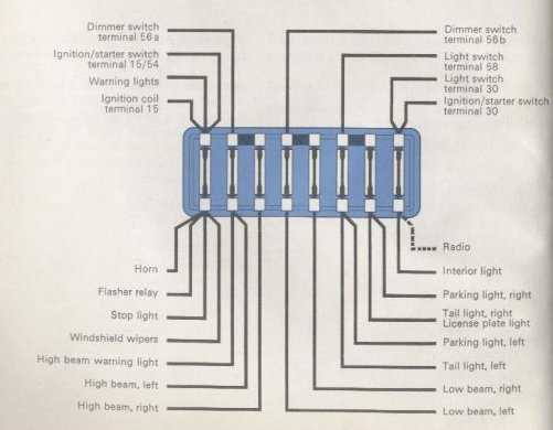 vw beetle wiring diagram 1970