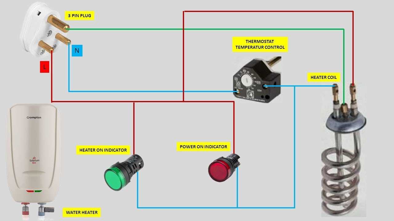 water heater thermostat wiring diagram