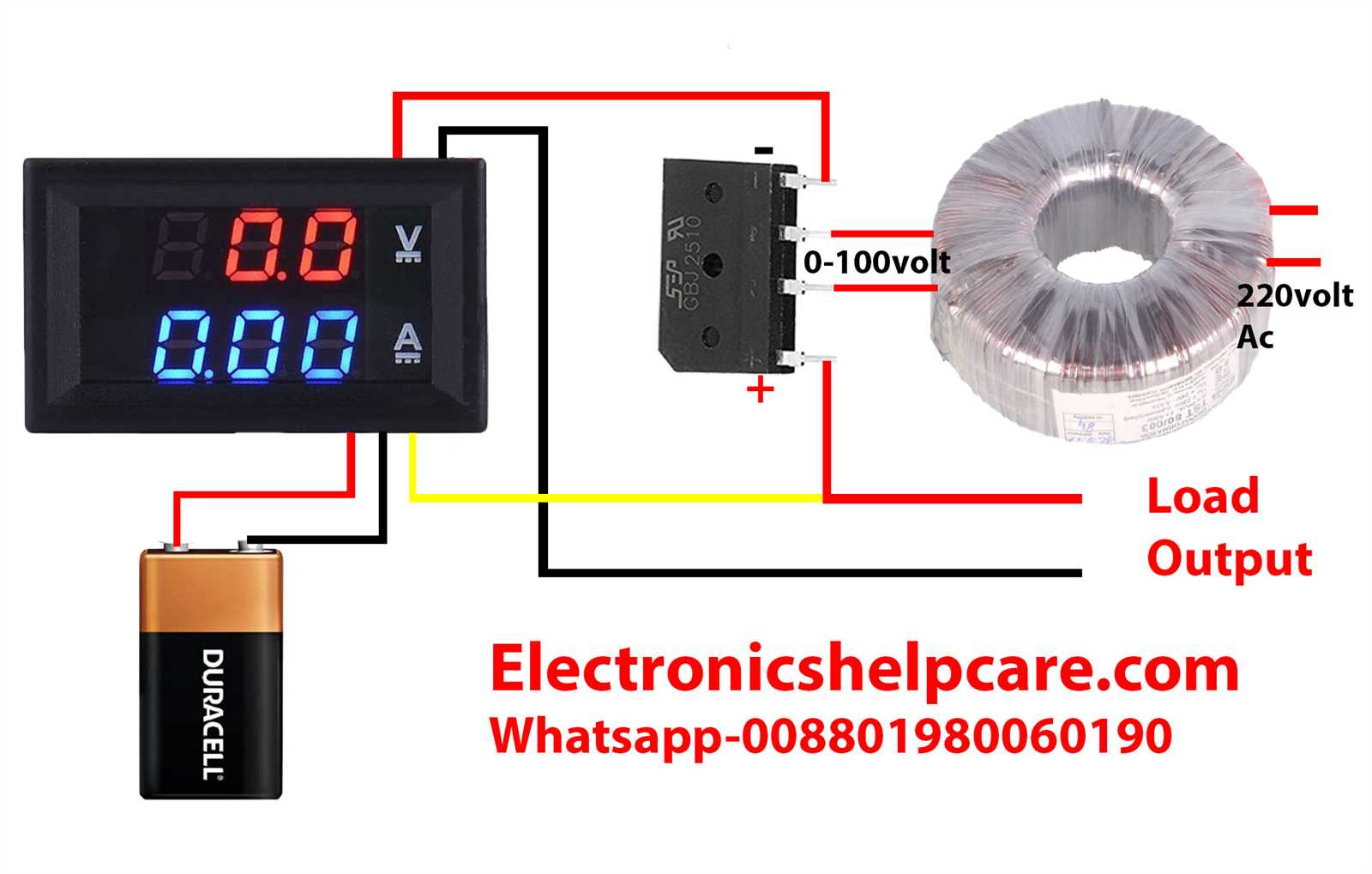 12 volt amp meter wiring diagram