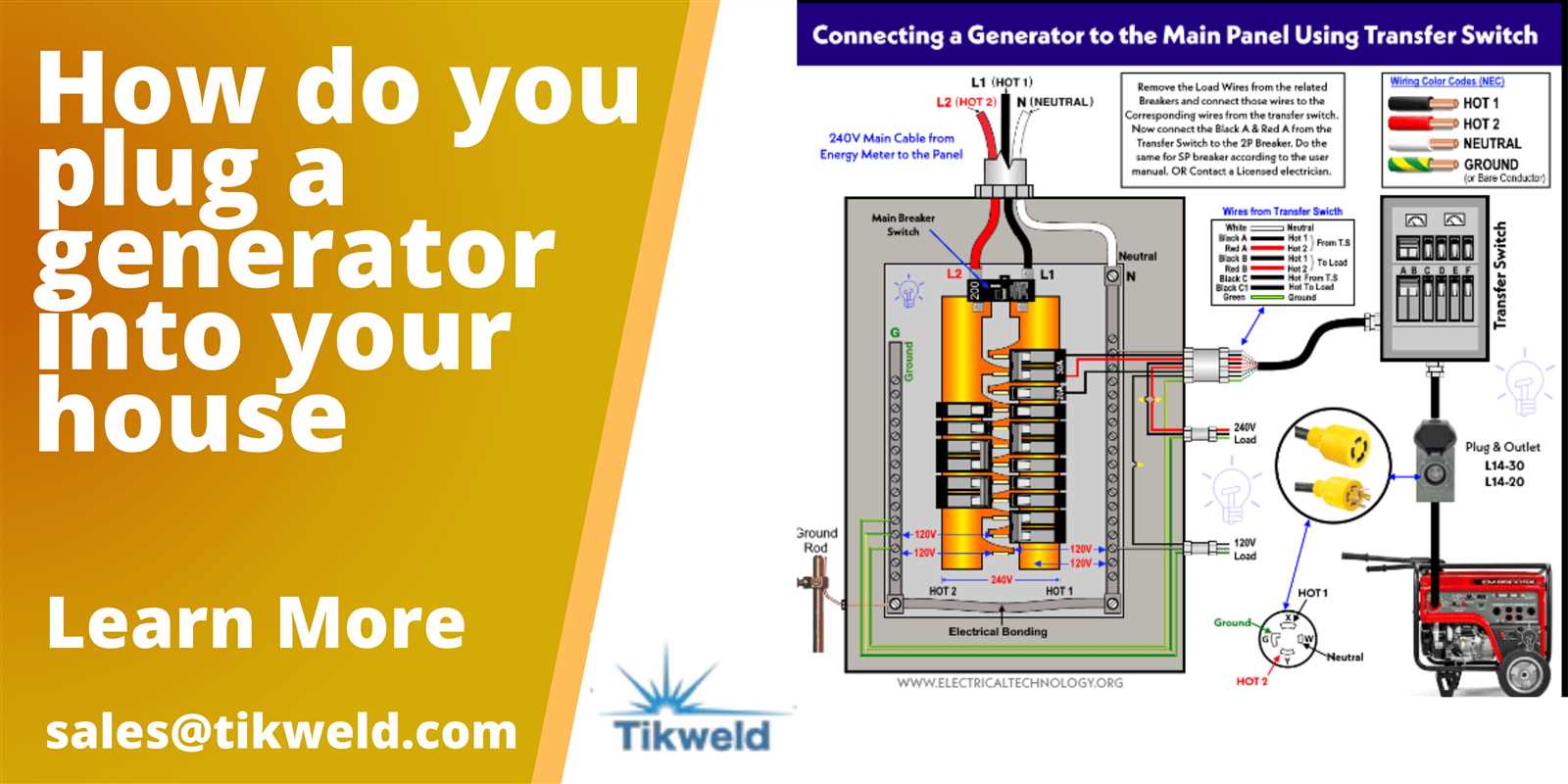 whole house generator wiring diagram