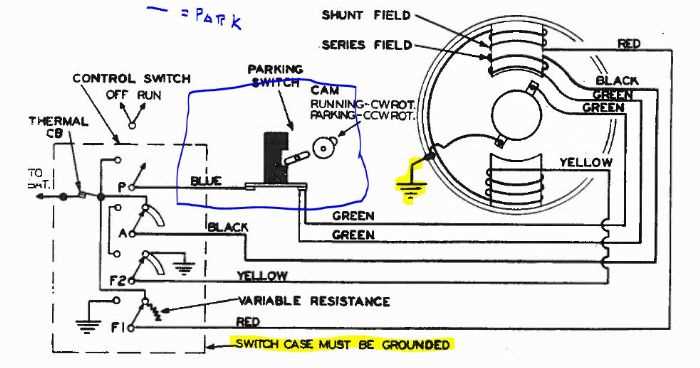 wiper motor wiring diagram