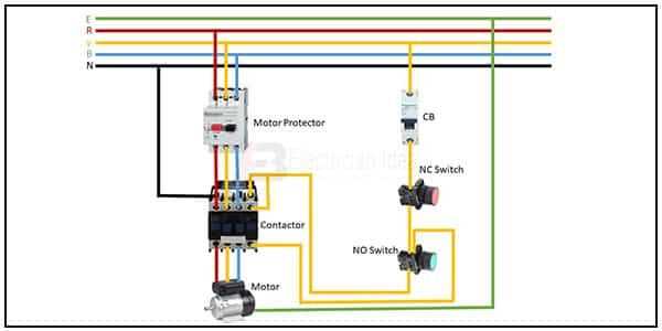 wiring diagram 3 phase motor