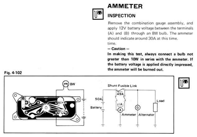 wiring diagram ampere meter