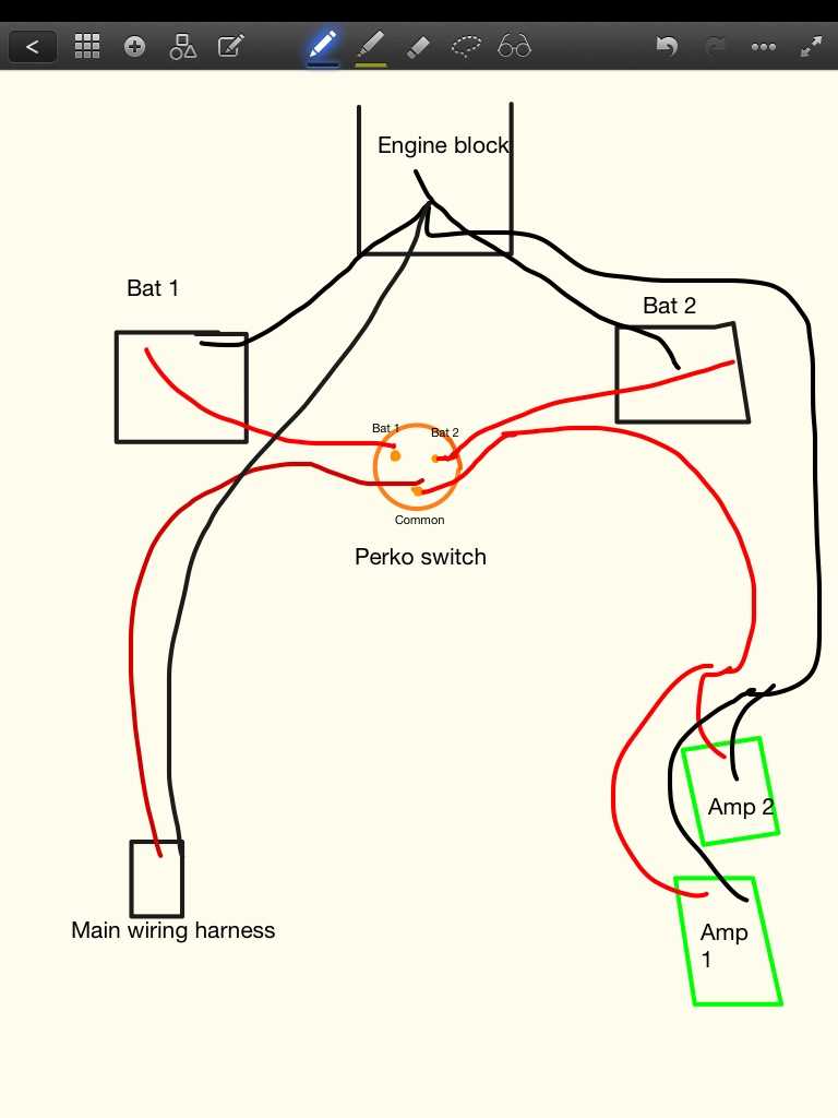 wiring diagram for 2 boat batteries