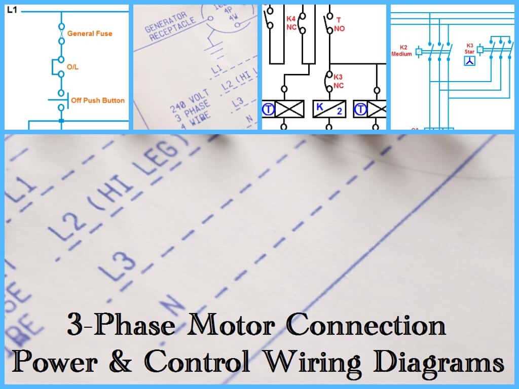 wiring diagram for 3 phase motor