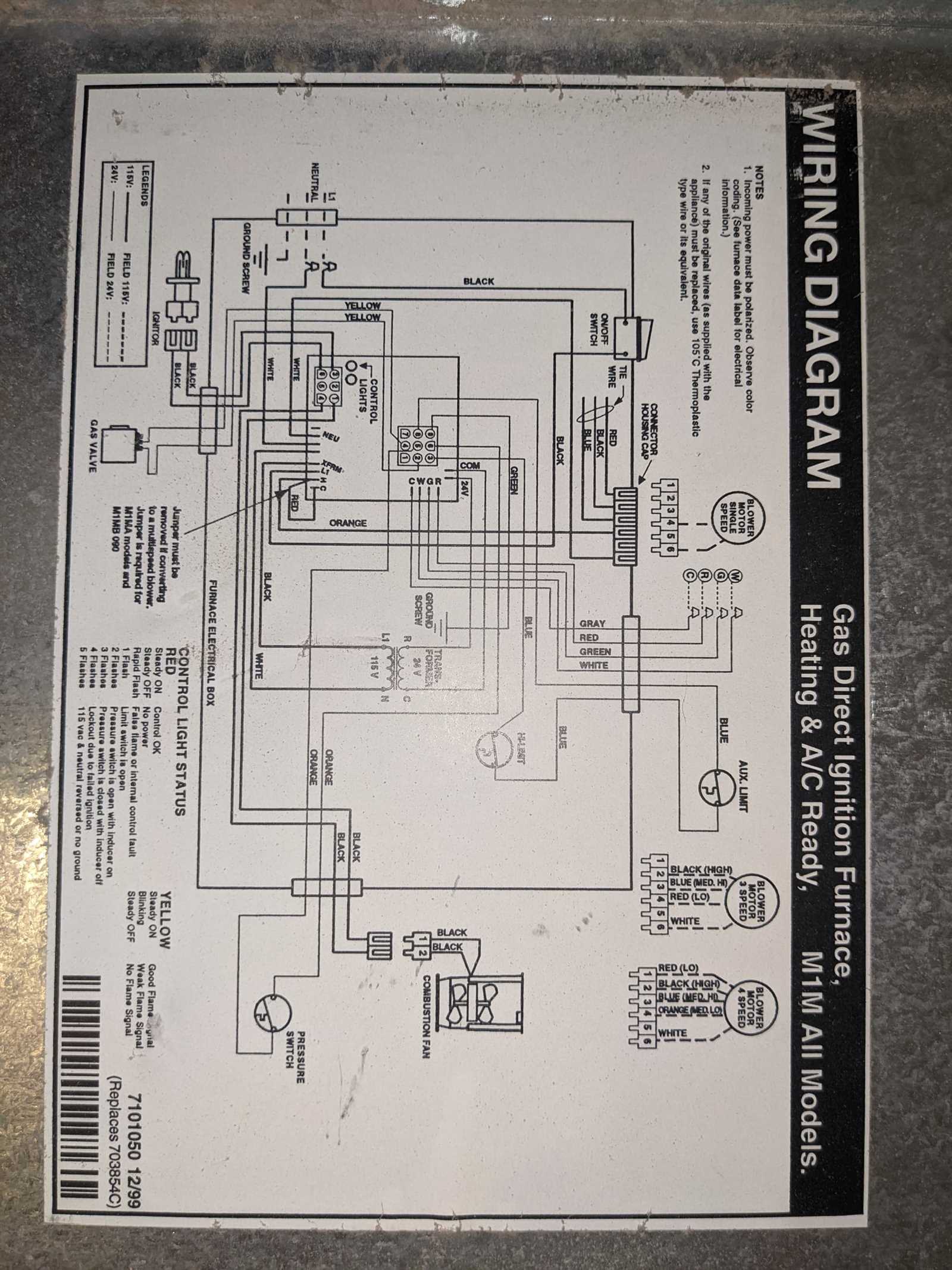 wiring diagram for a furnace