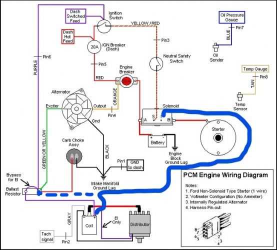 wiring diagram for a starter solenoid