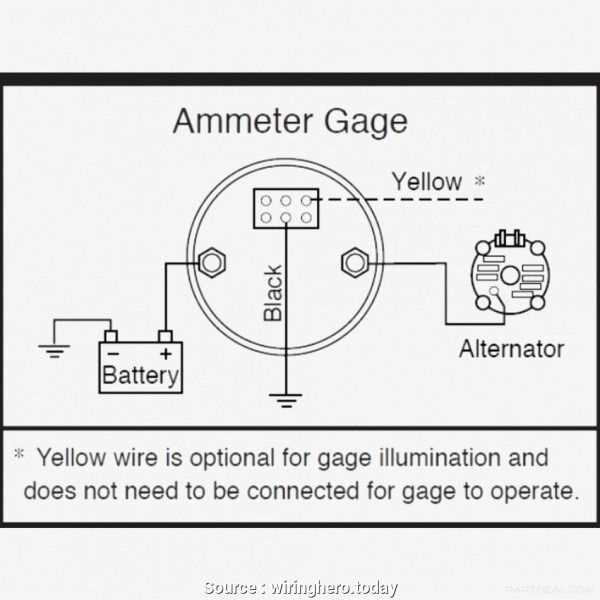 wiring diagram for ammeter