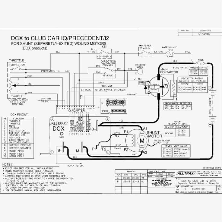 wiring diagram for club car precedent