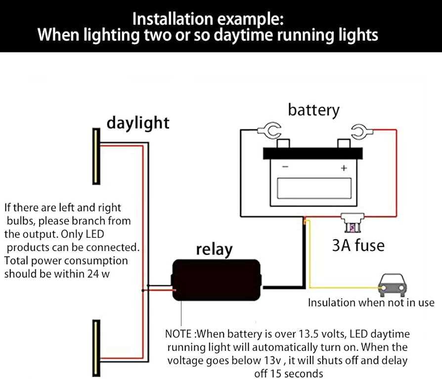 wiring diagram for daylight running lights