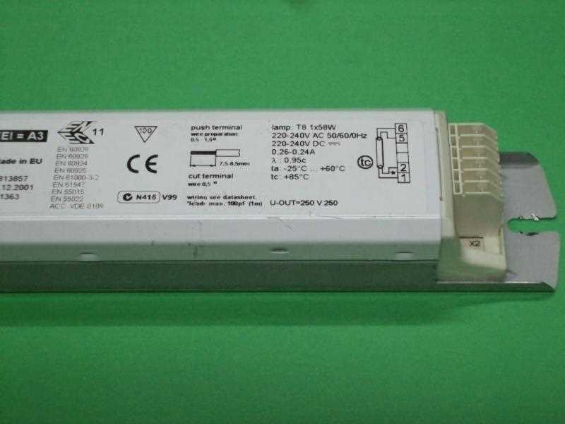 wiring diagram for emergency ballast