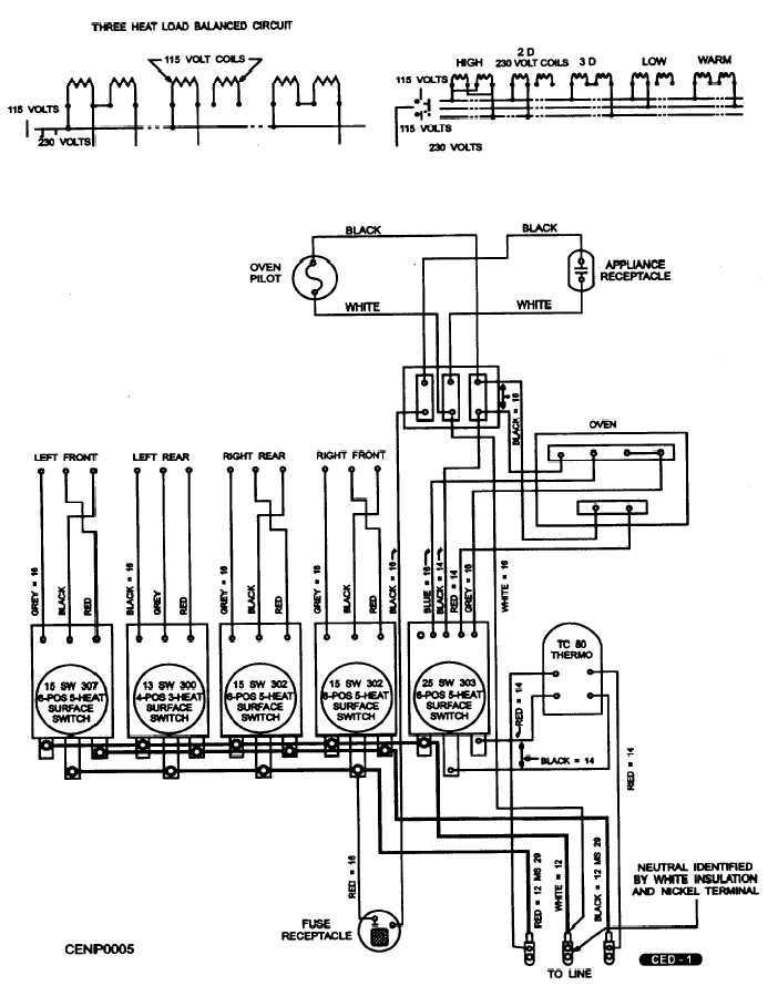 wiring diagram for oven