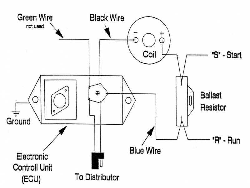 wiring diagram for points distributor