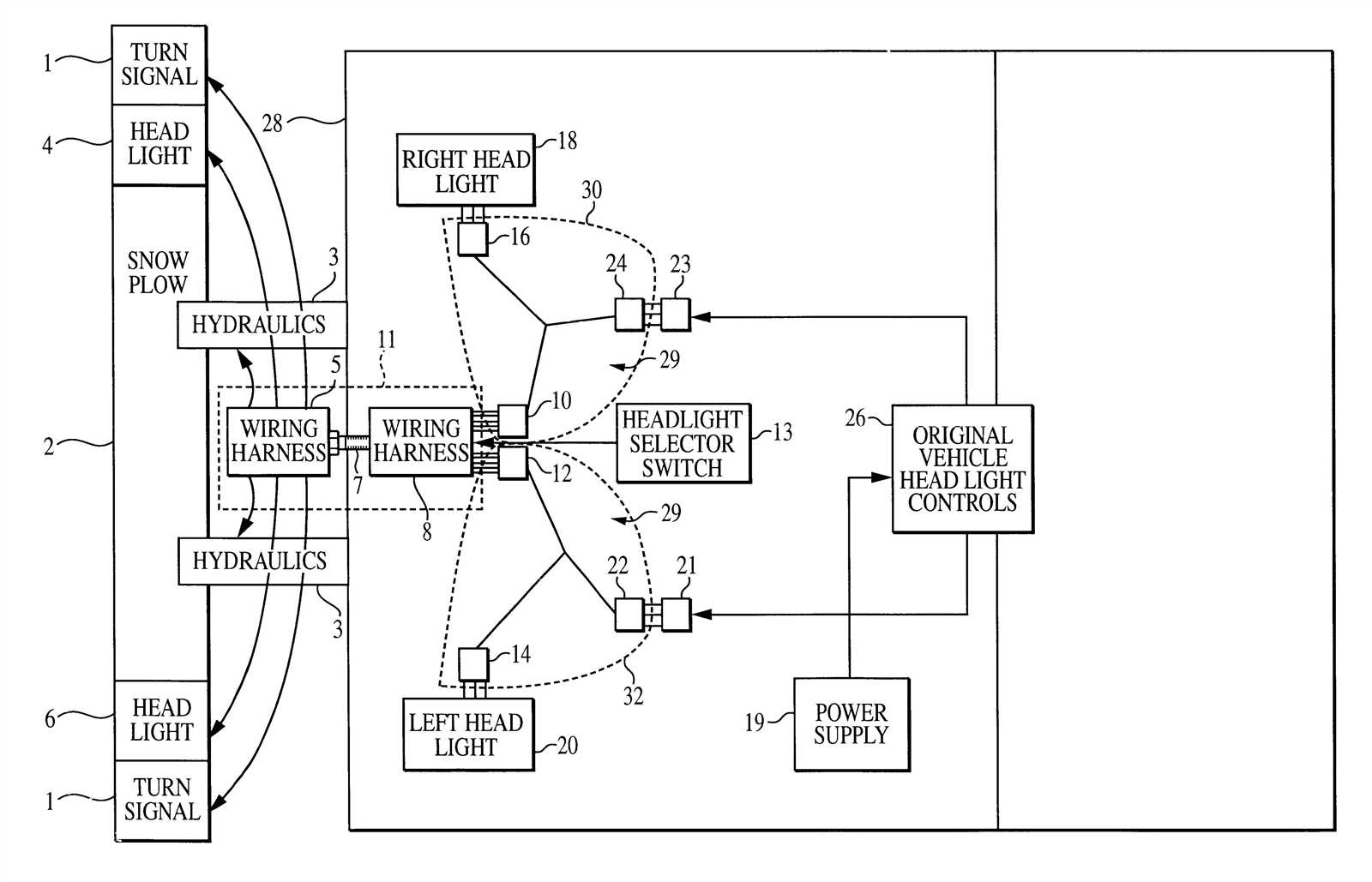 wiring diagram for sno way plow