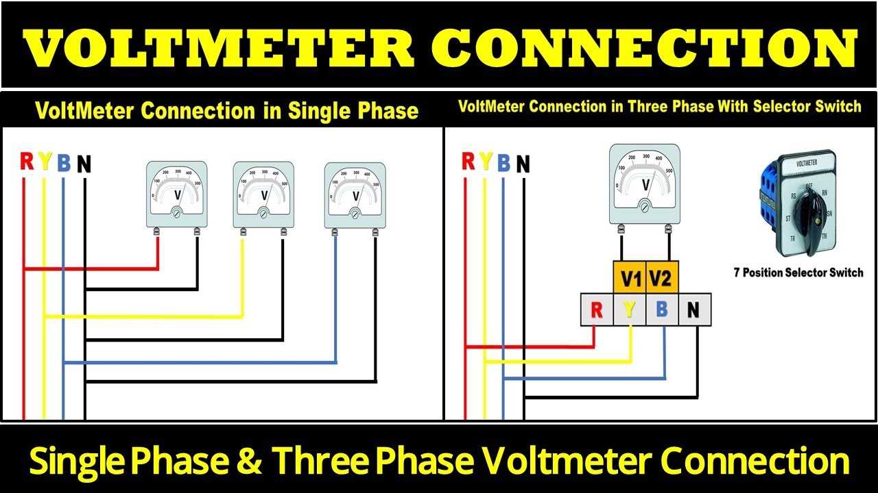 wiring diagram for voltmeter