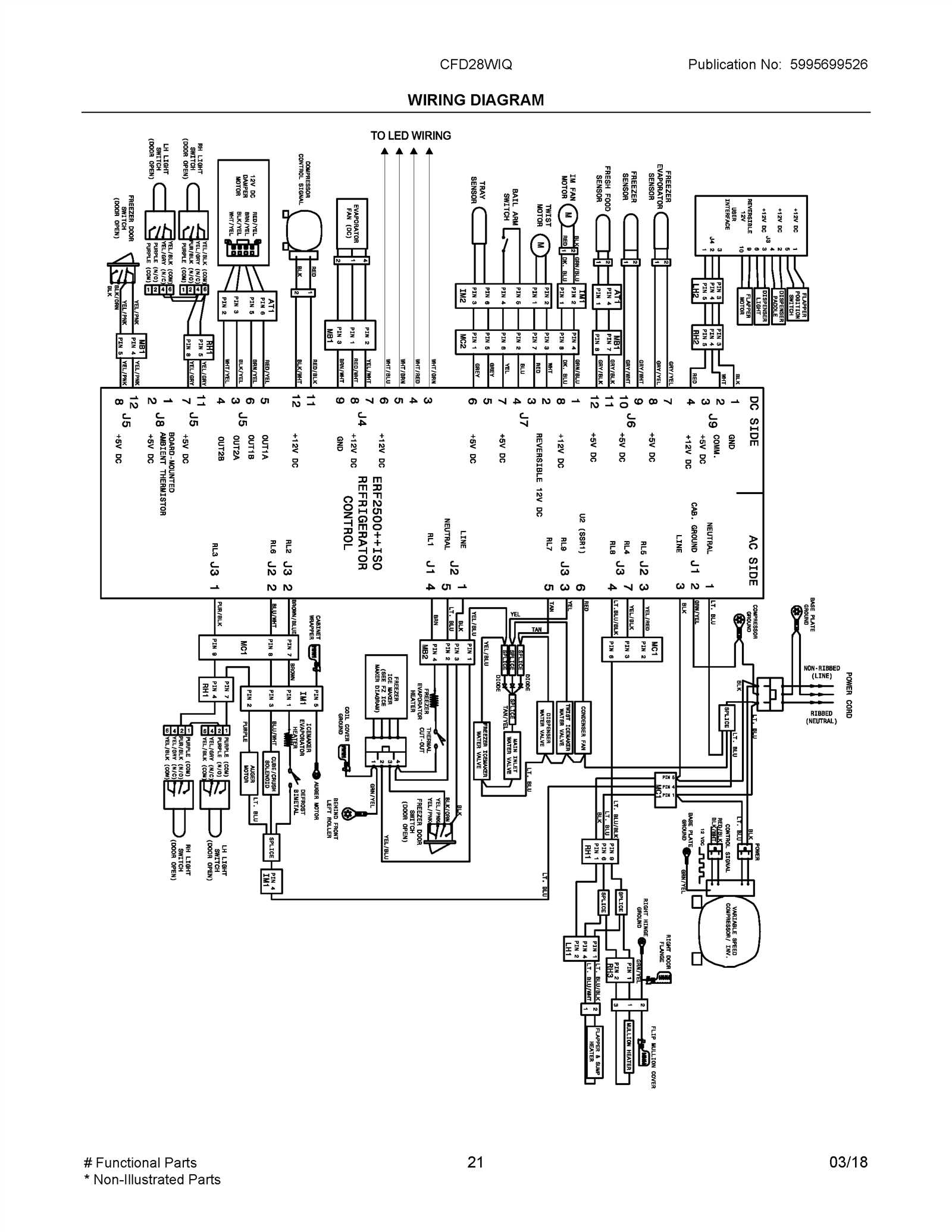 wiring diagram for whirlpool refrigerator