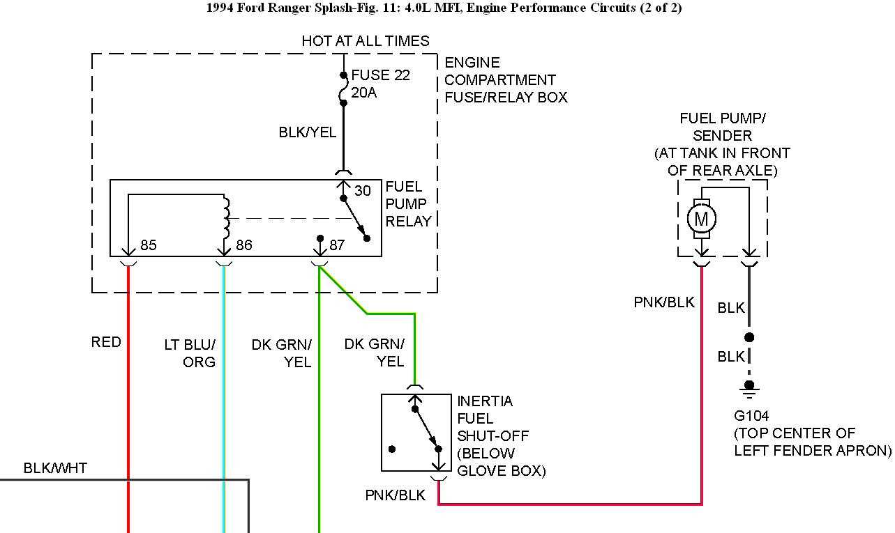 wiring diagram ford ranger