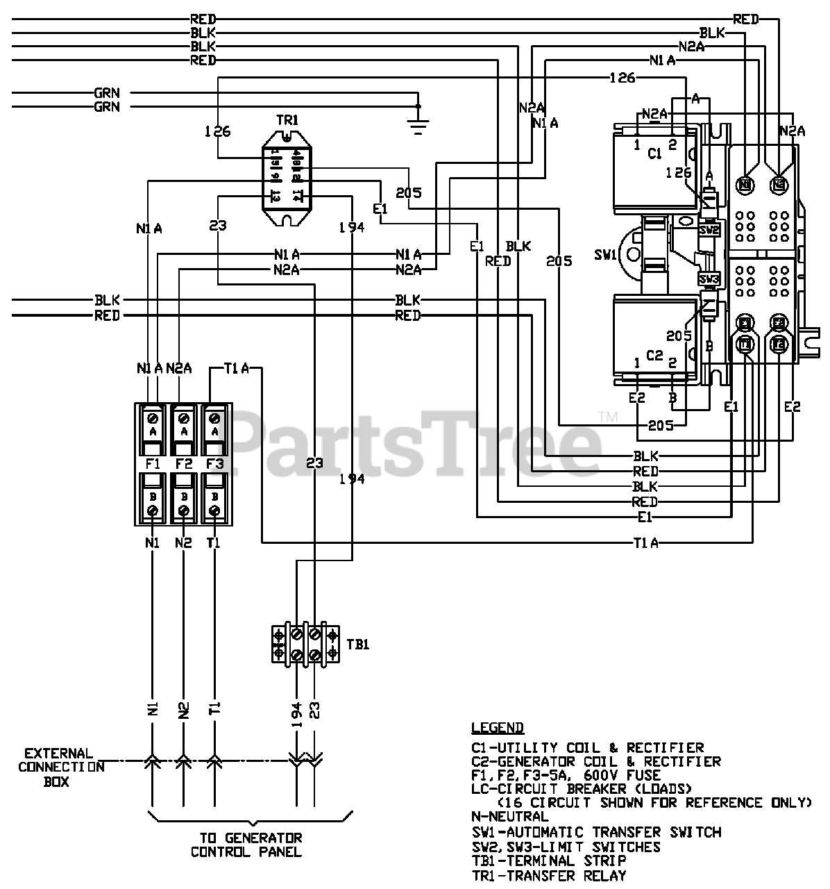 wiring diagram generac automatic transfer switch