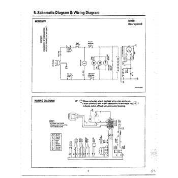 wiring diagram of microwave oven