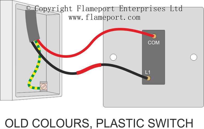 wiring diagram one way switch