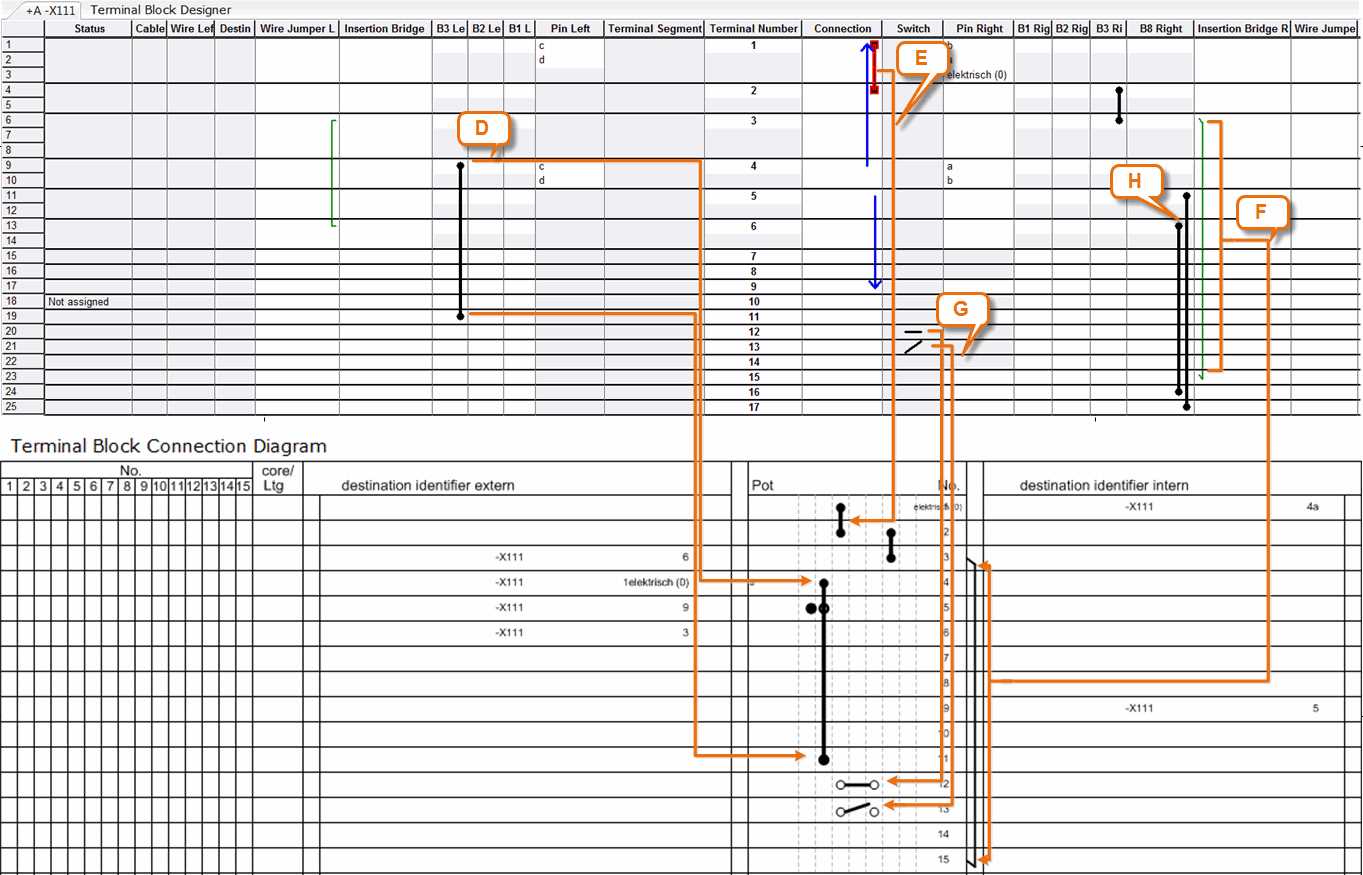 wiring diagram terminal block