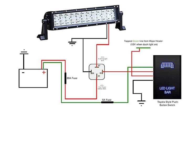 wiring harness diagram for light bar