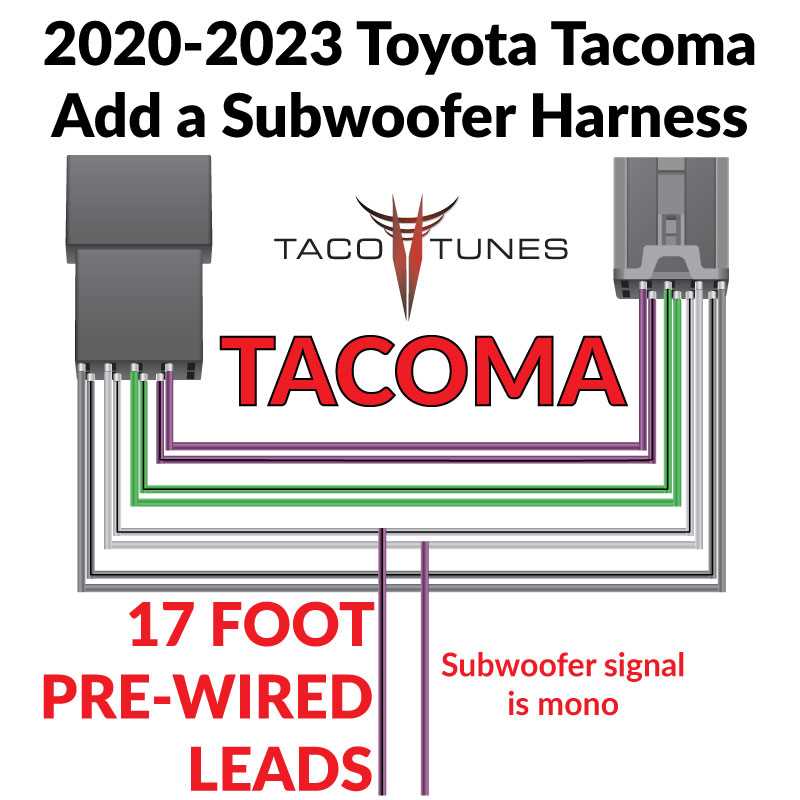 toyota tacoma stereo wiring diagram