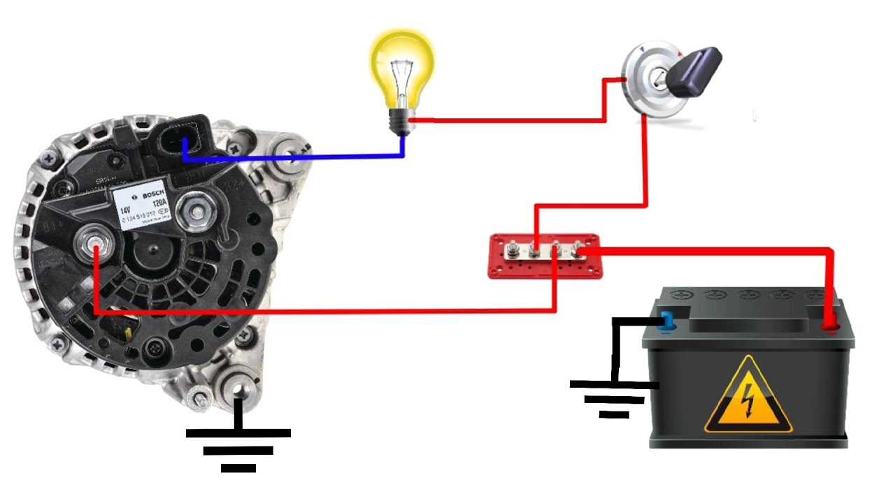 wiring diagram for an alternator