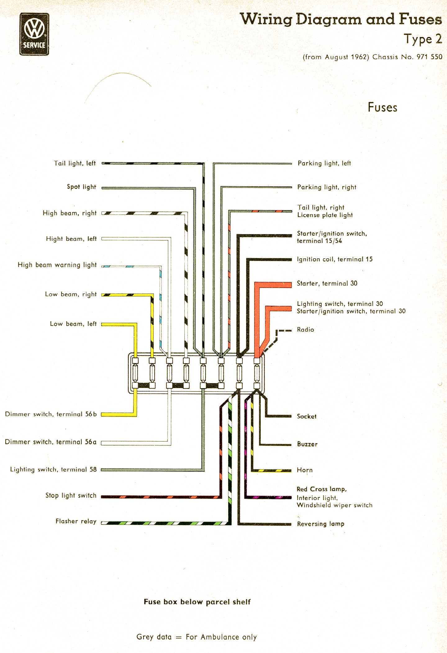 1969 vw beetle wiring diagram