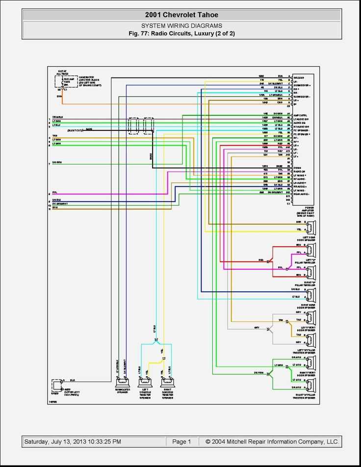 07 tahoe radio wiring diagram