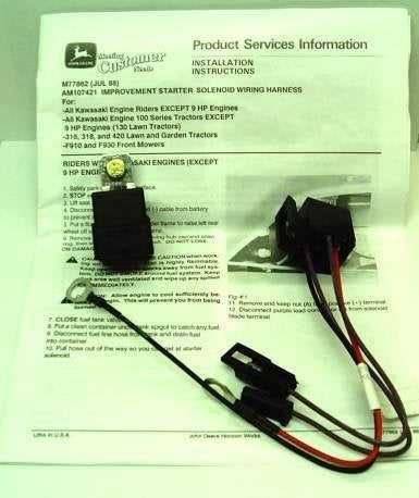 john deere x300 starter solenoid wiring diagram