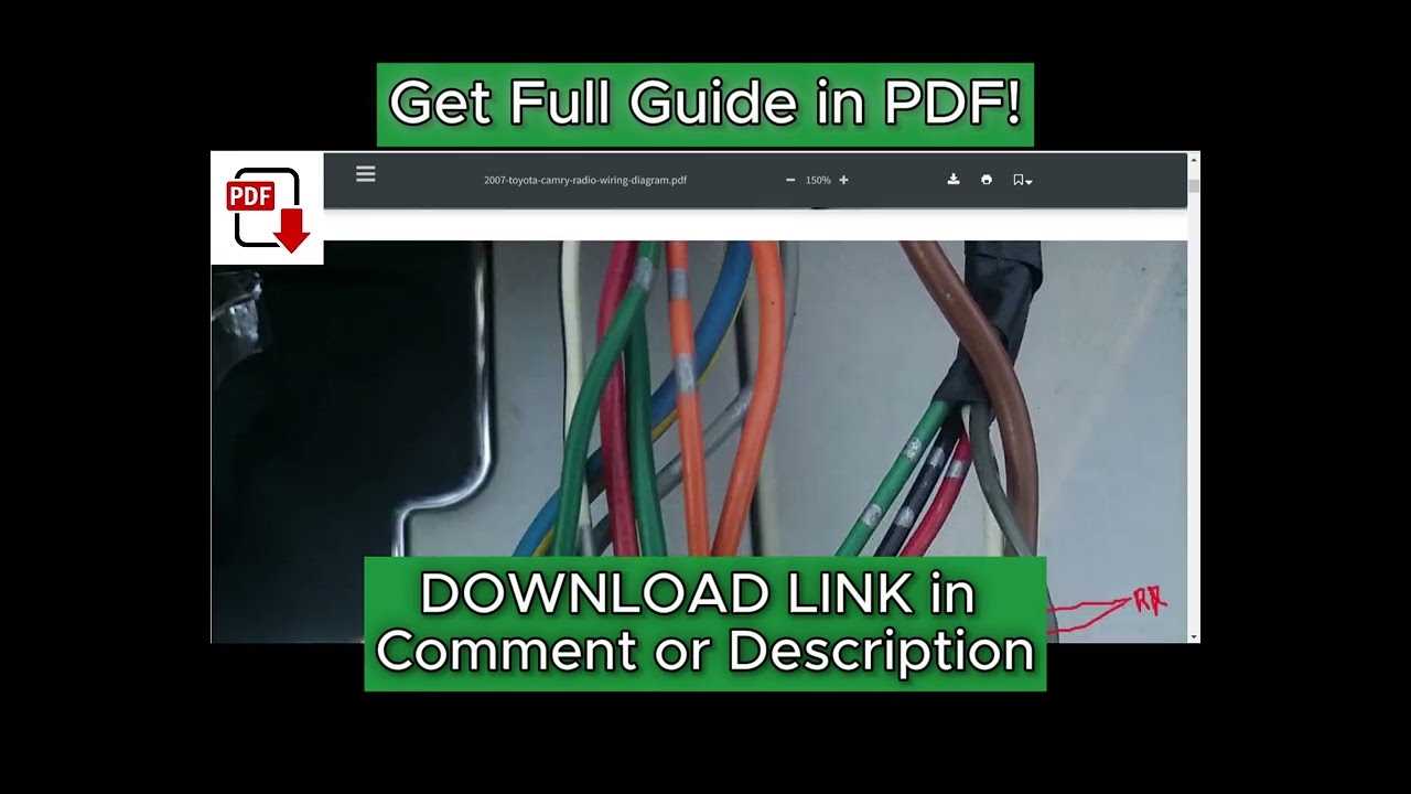 toyota camry stereo wiring diagram