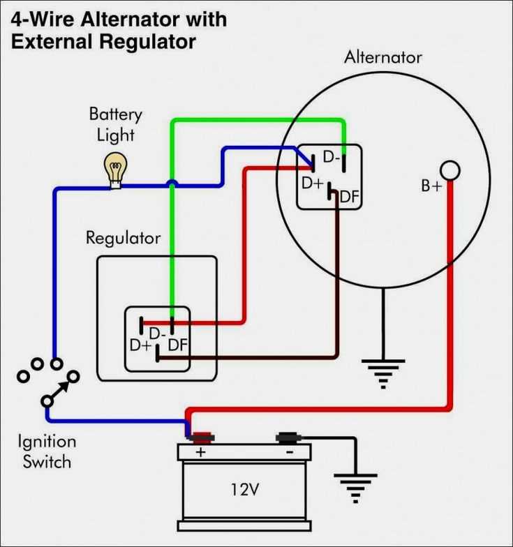 4 wire alternator wiring diagram