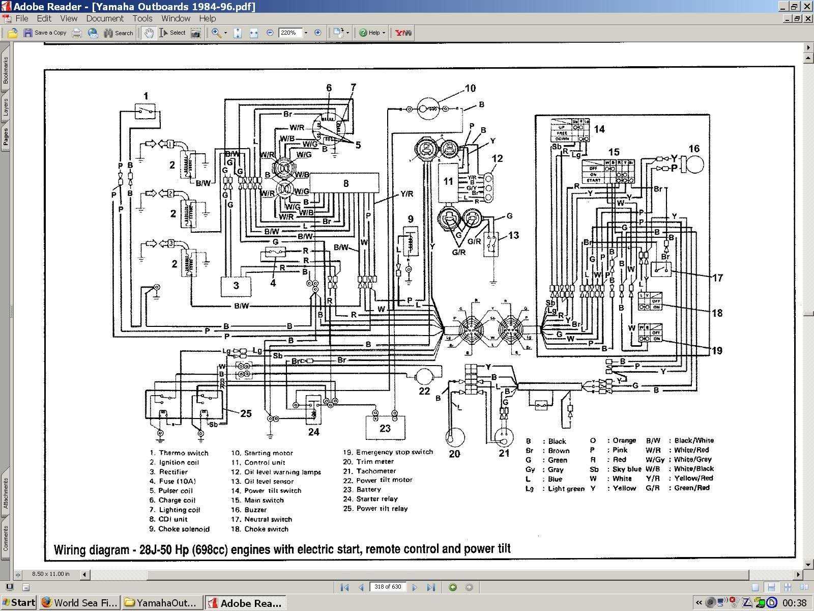 yamaha outboard wiring harness diagram