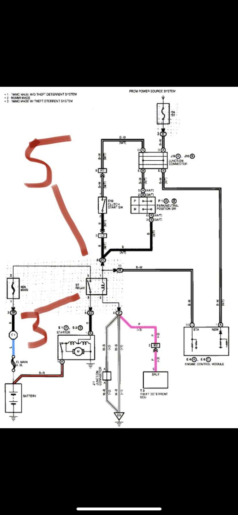 wiring diagram starter relay