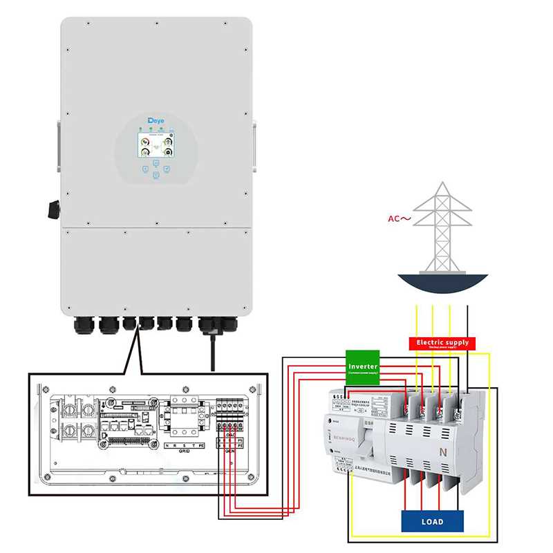 deye hybrid inverter wiring diagram