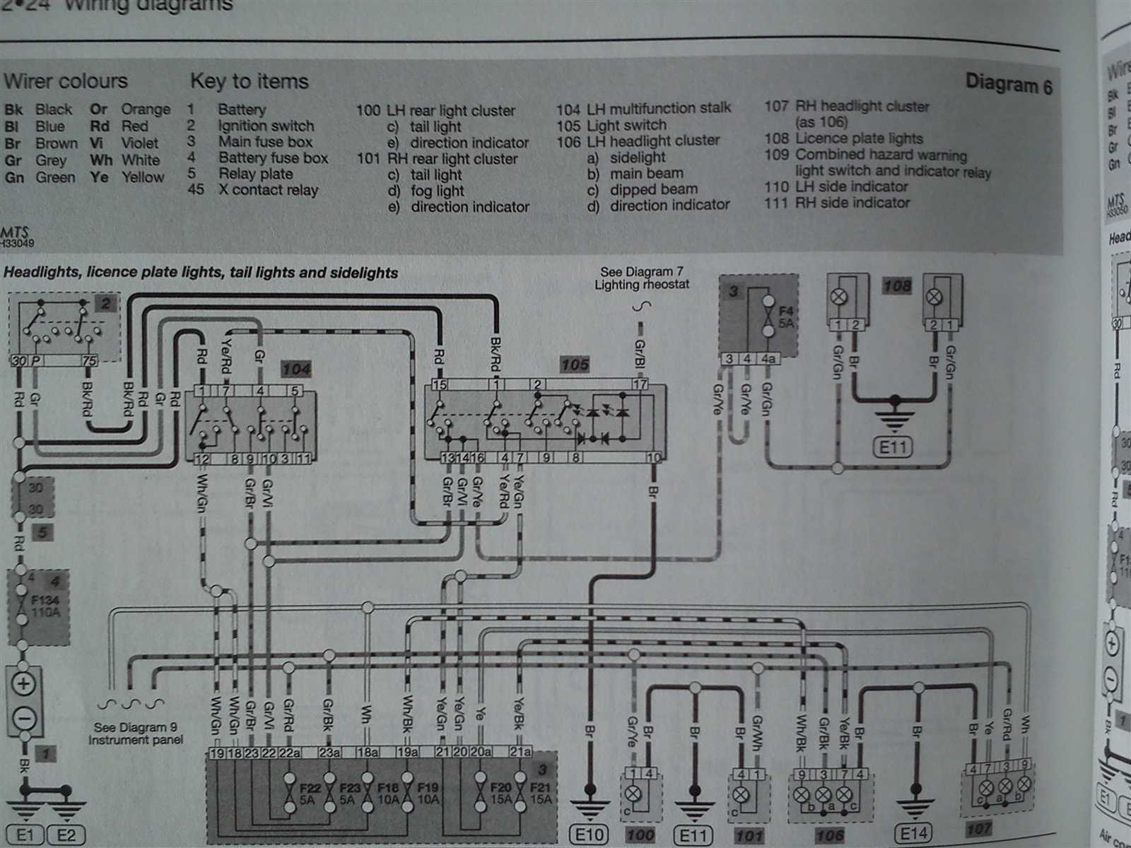 wiring diagram tail lights