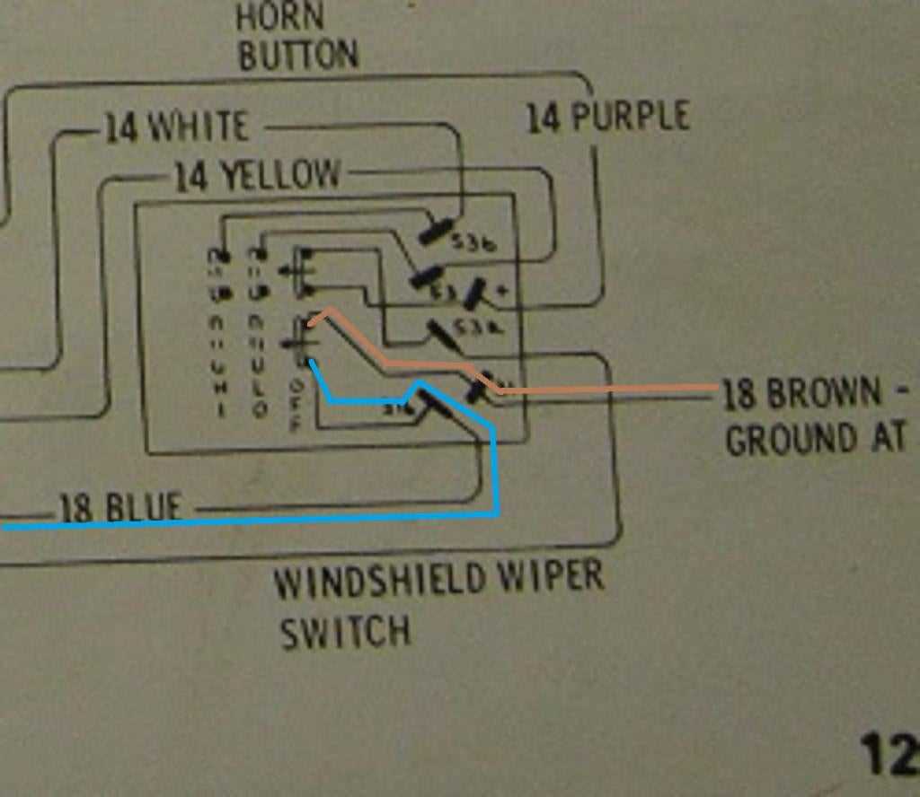 wiring diagram wiper motor