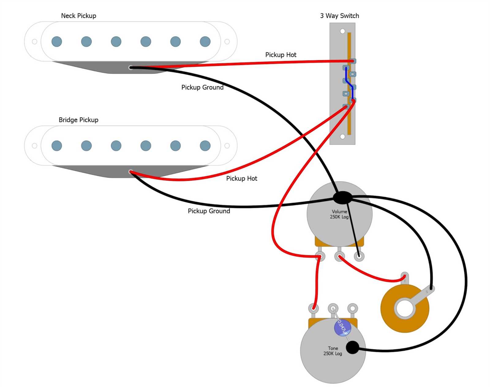 3 way pickup selector wiring diagram