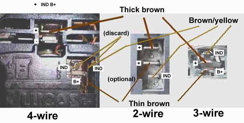 4 wire alternator wiring diagram