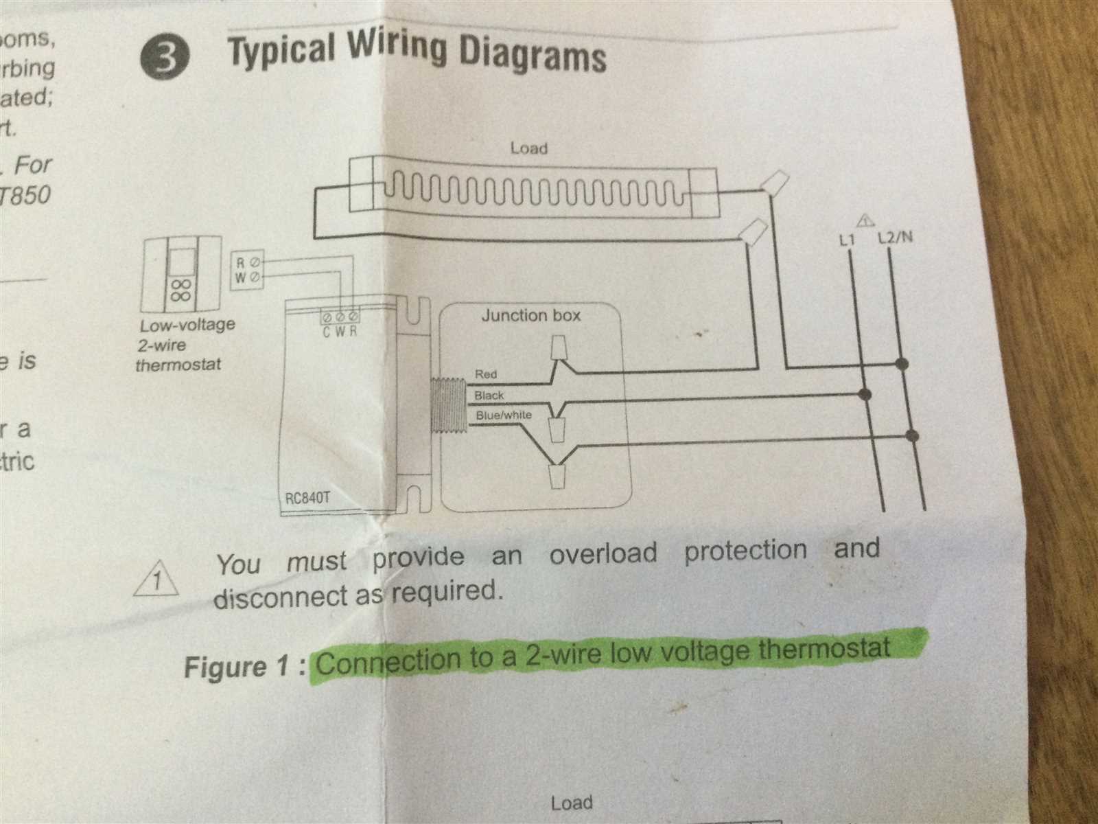 baseboard heater wiring diagram